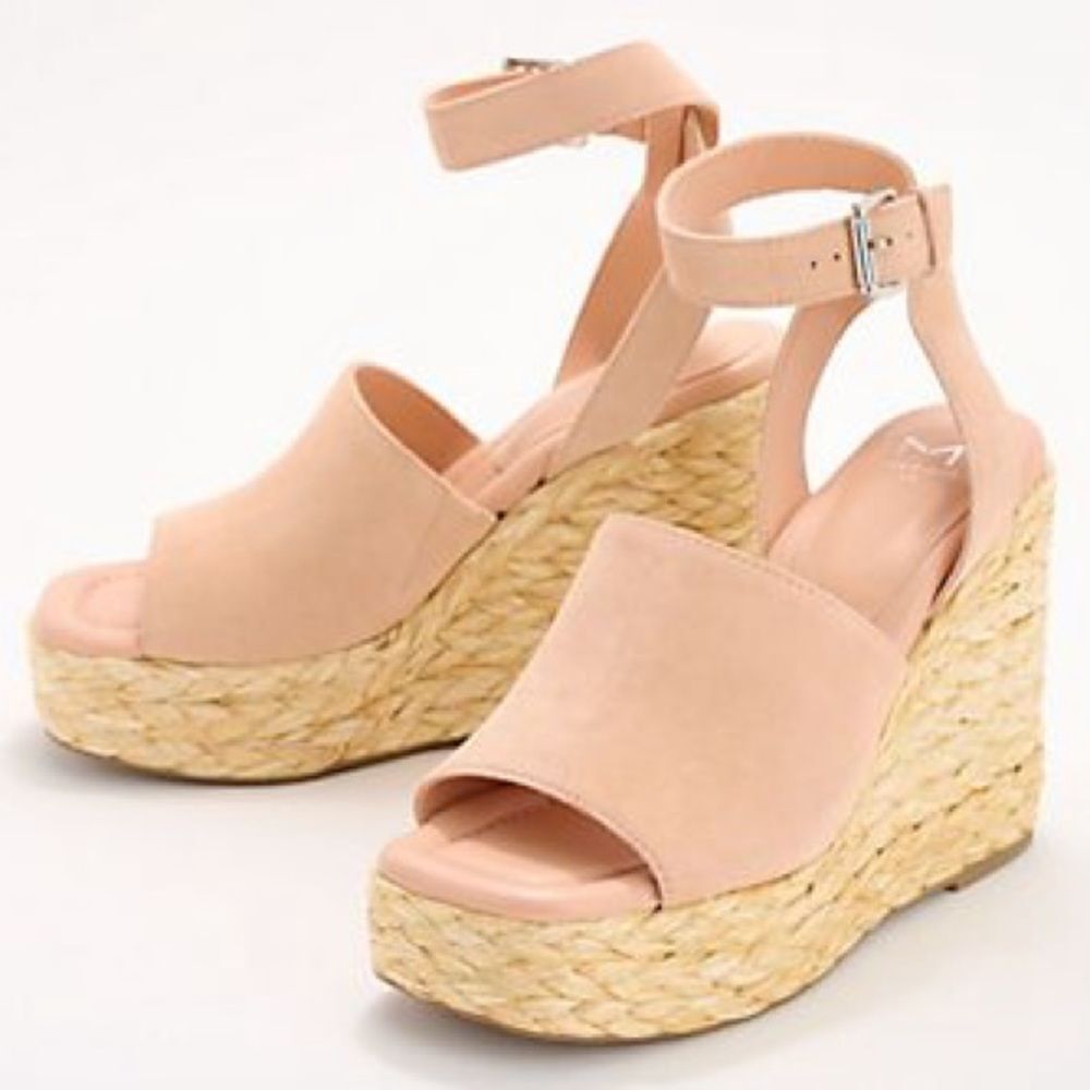 MARC FISHER LTD | Nelly Suede Woven Wedge Sandal